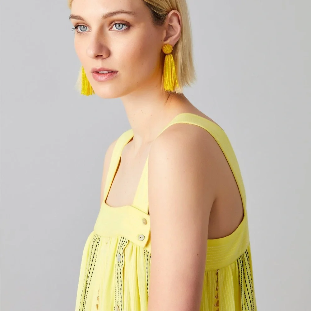 NWOT Megan Park Tassel Earrings - Picture 3 of 3